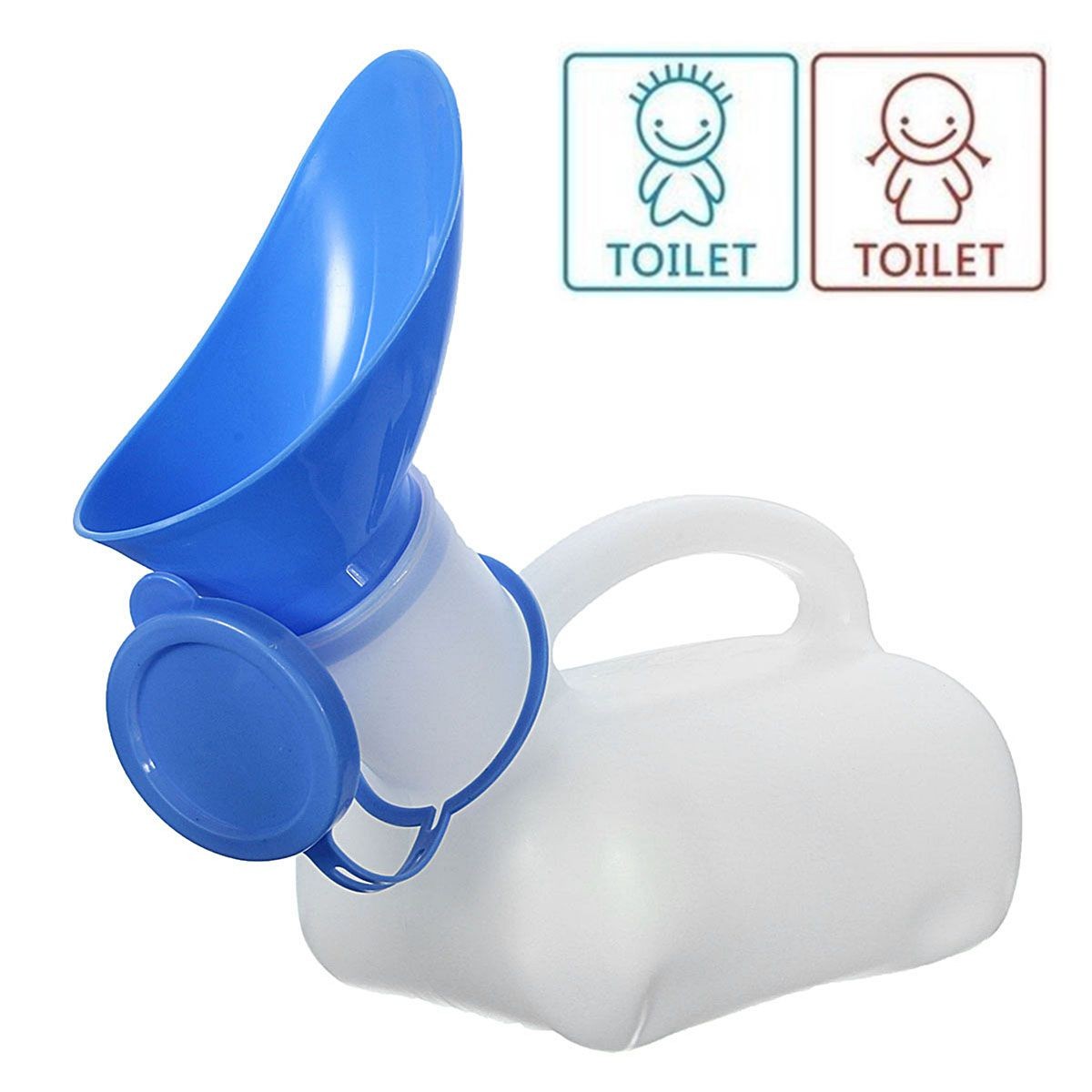 Orssmigs 2 Pièces Urinoir Homme Femme 1000ml Urinal Homme Pistolet