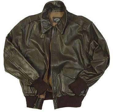 Leather pilot jacket US A2