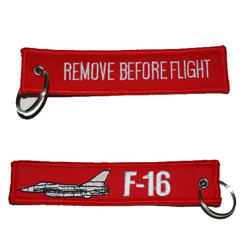 Keyring "REMOVE BEFORE FLIGHT" F-16