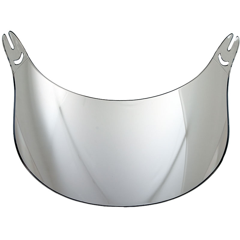 Helmet visor mirror with UV