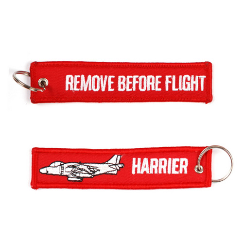 Keyring "REMOVE BEFORE FLIGHT" HARRIER