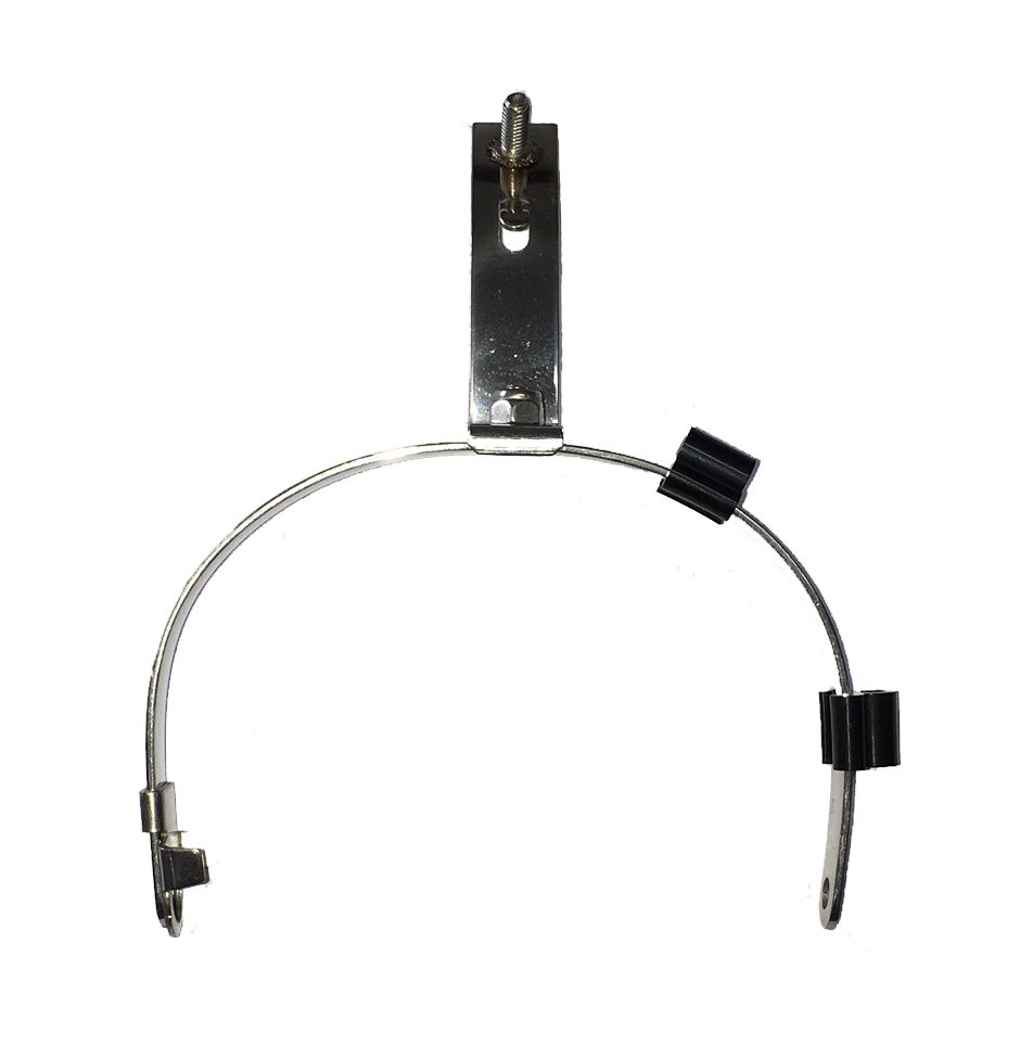 Metal chrome headset stirrup