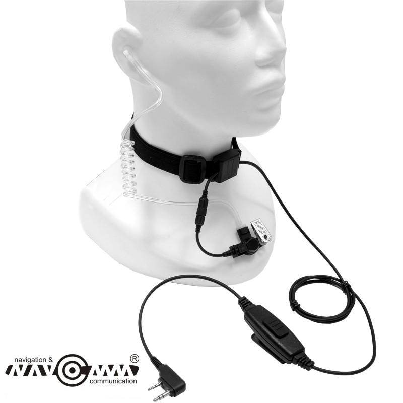 Headset with throath mic and PTT LGF-15