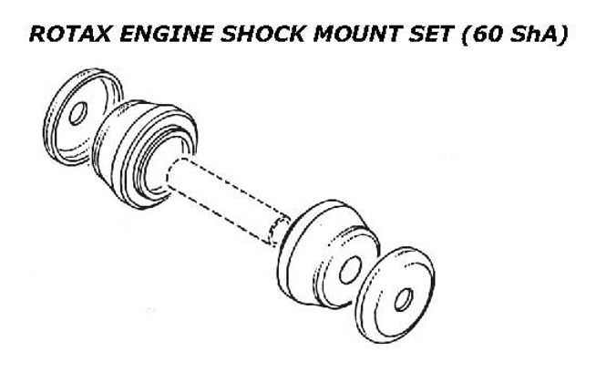 Set de Silent Bloc pour Rotax  Boutique Aéronautique ULM TECHNOLOGIE