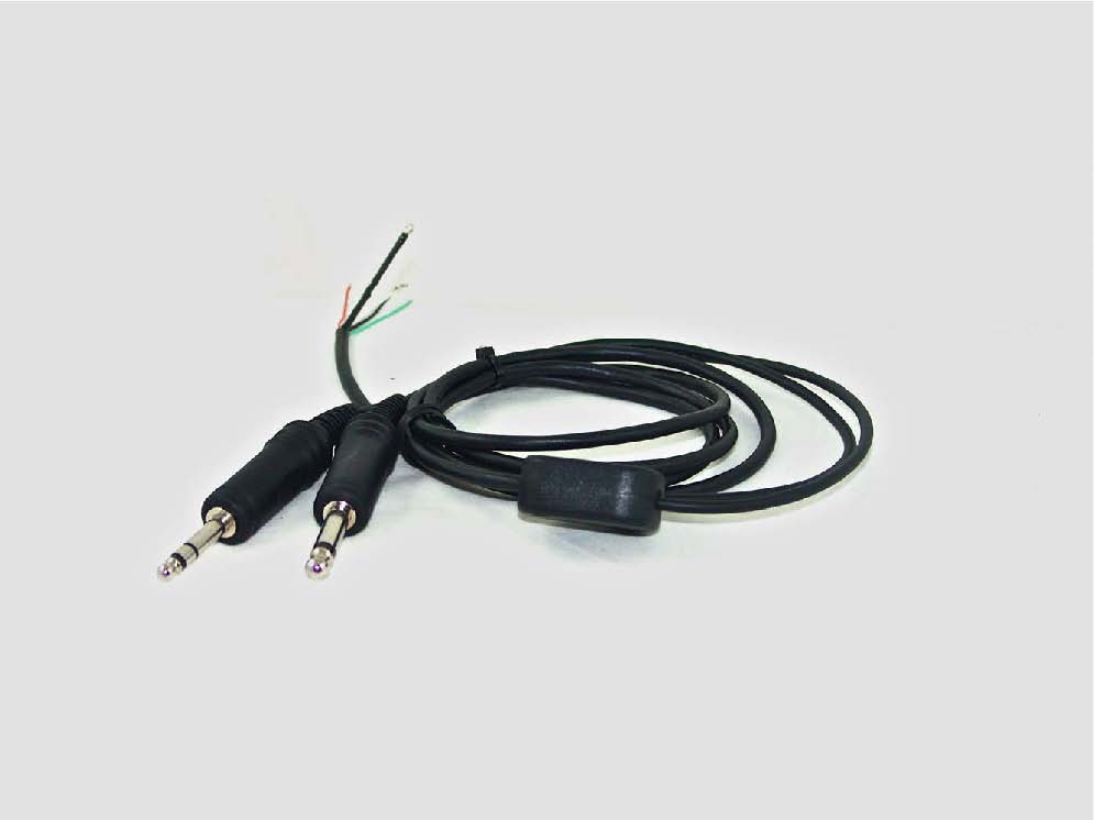 Headphone cable with PJ055 i PJ068 Stereo connectors