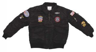 Children pilot jacket CWU-45 with patches