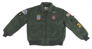 Children pilot jacket CWU-45 with patches