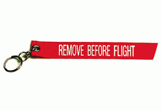 Keyring "REMOVE BEFORE FLIGHT"