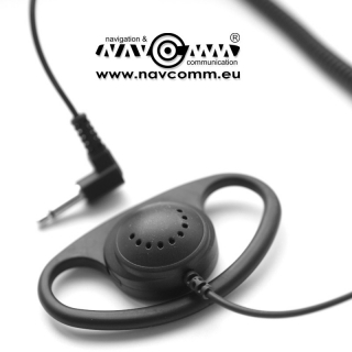 Additional earphone for a hand microphone